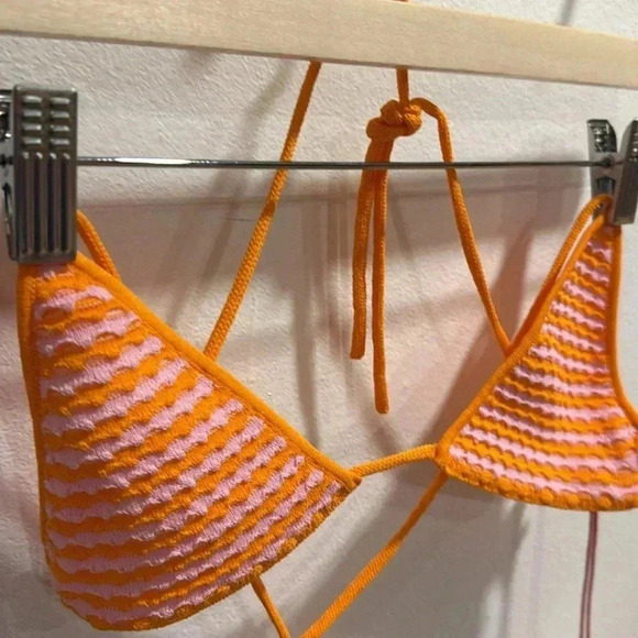 Solid & Striped The Iris Top - Pink Carnation and Clementine - Picture 3 of 5